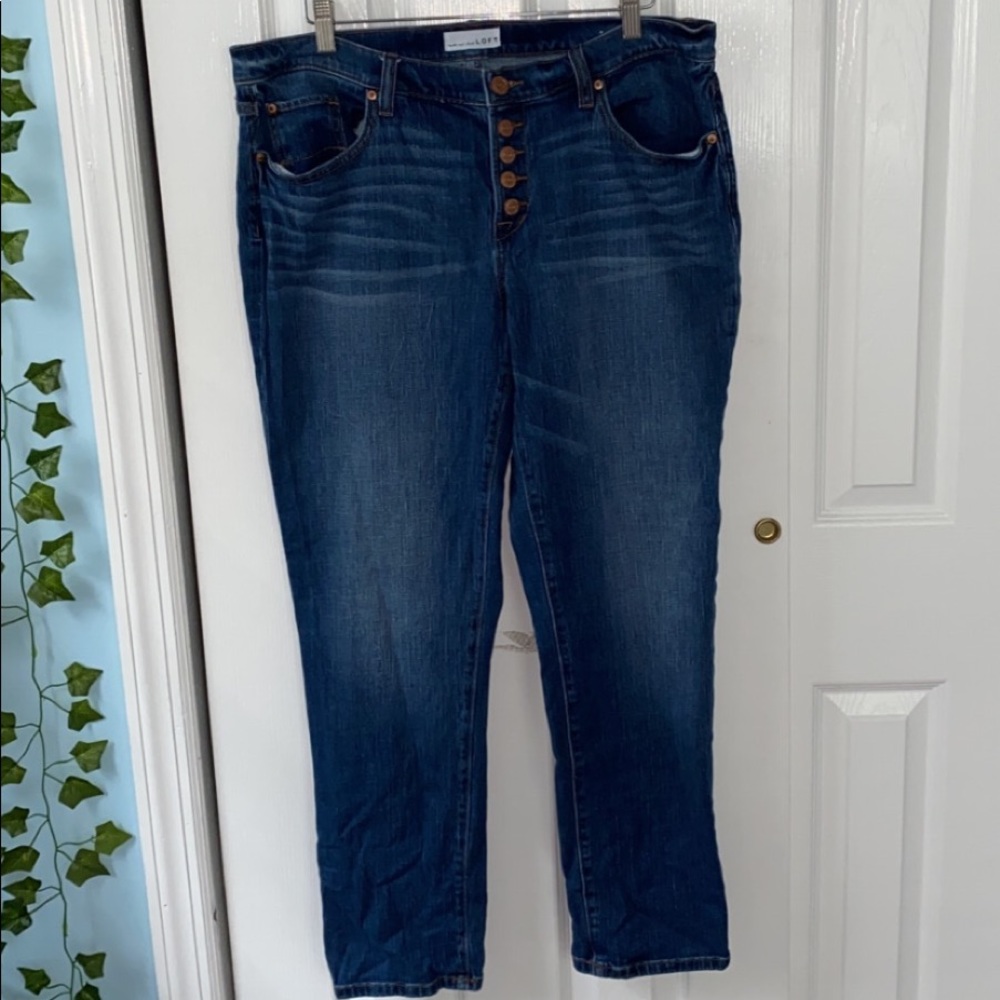 Blue High-Waisted Jeans